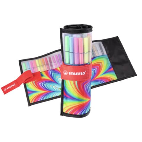 Pennarelli Stabilo Pen 68 arty - tratto 1 mm - colori assortiti Rollerset 25 pezzi - 6825-071-20